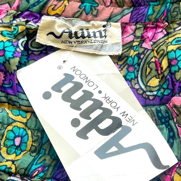 NWT Vintage Adini Sheer Skirt w/ Pockets Cotton Lite Full India Size L/XL NWT - Picture 3 of 5